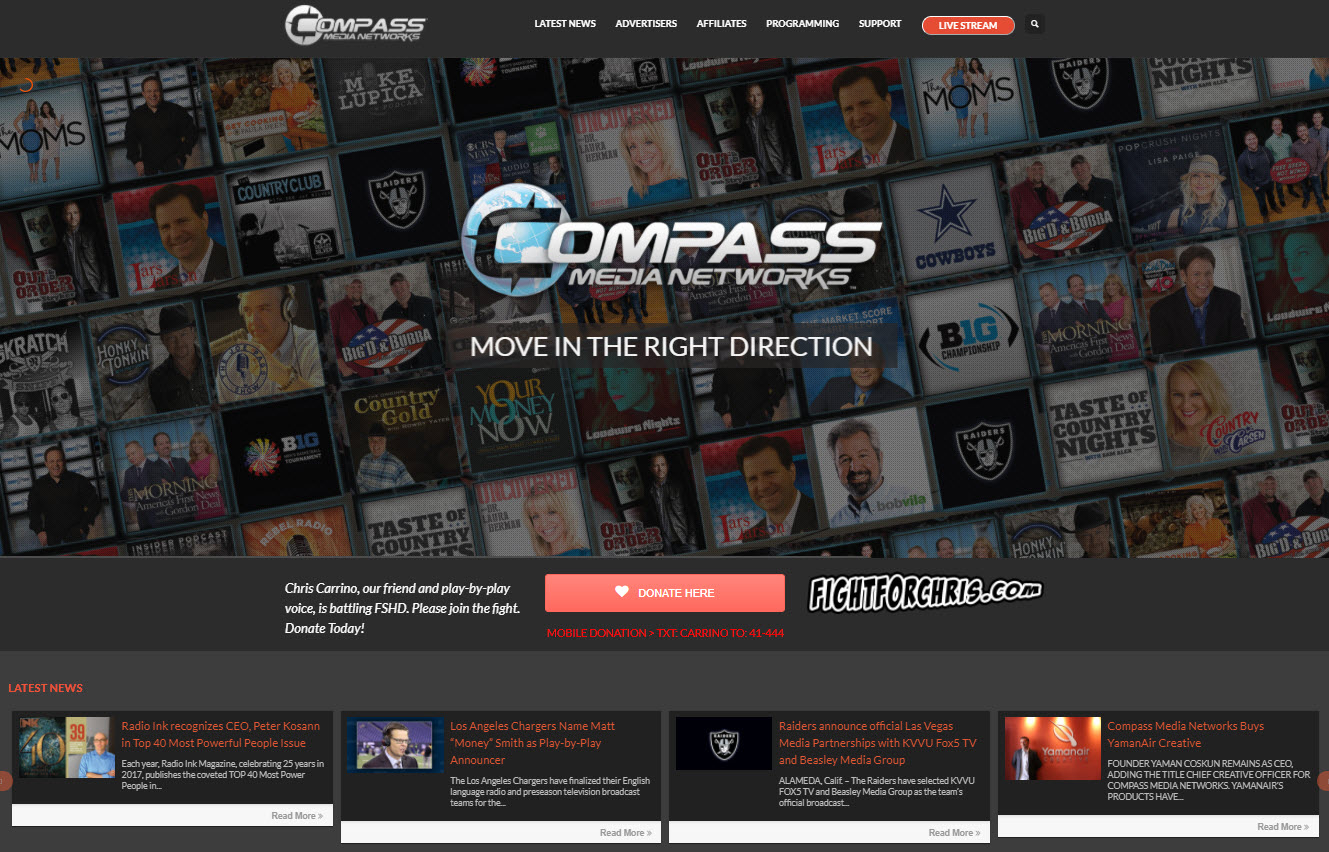 Compass Media Networks (Wordpress Website Design)